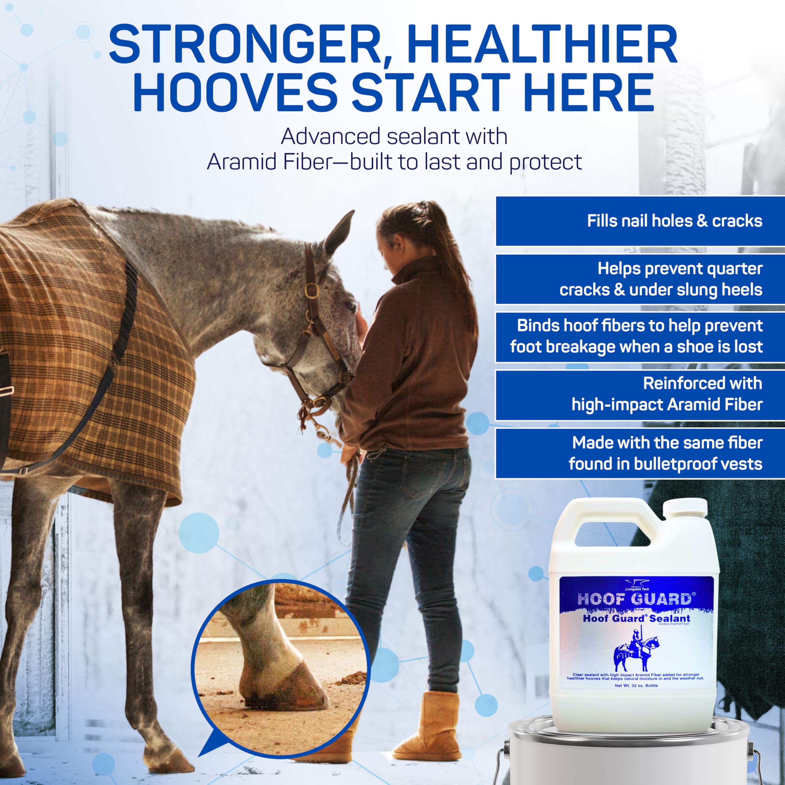 The application brush enables easy, owner-friendly sealant application by Livingston Tech.