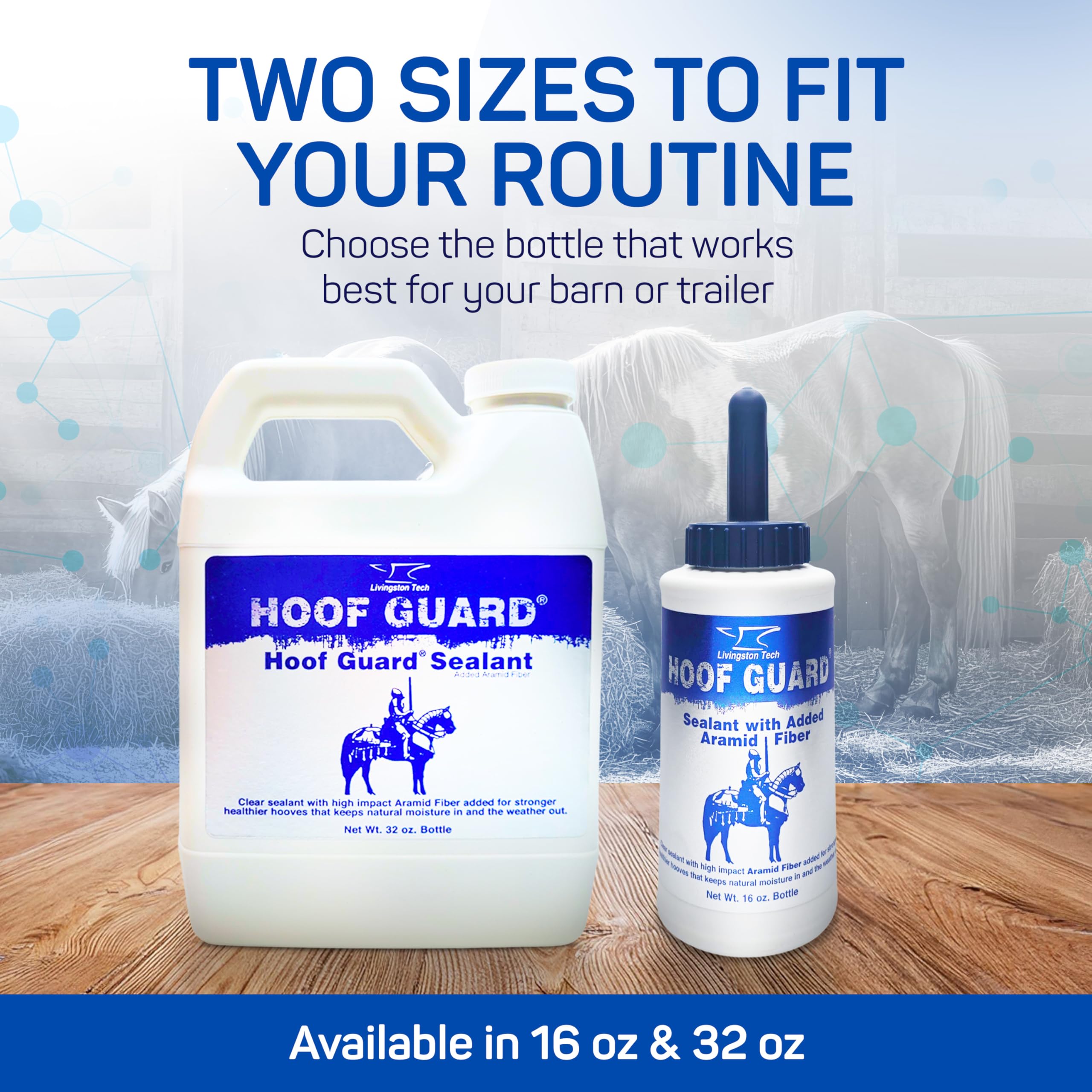 LivingstonTech Hoof Guard Sealant-moisture-barrier preserves natural moisture in dry conditions.