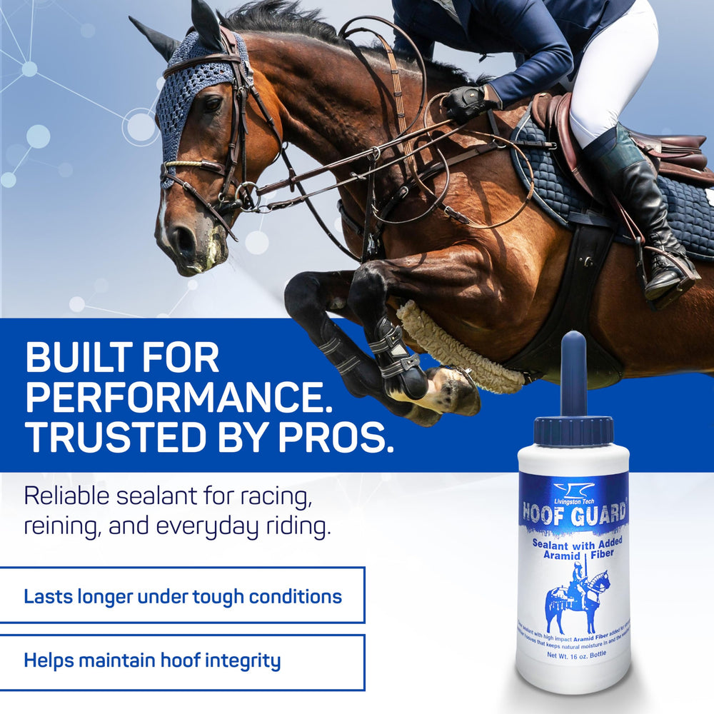 LivingstonTech Hoof Guard Sealant-uv-shield demonstrates sun protection and weather resilience.
