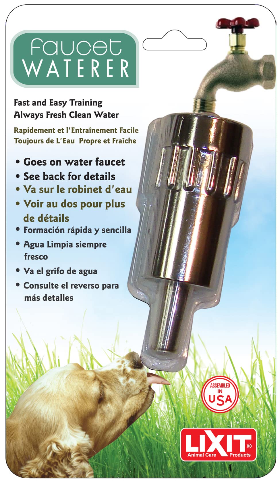 Lixit L100 compatible with standard half-inch hose fittings