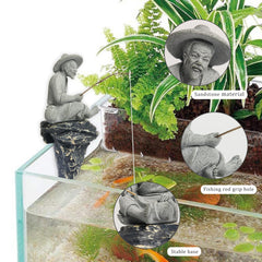 LIYAOLI aquarium decor mini-landscape reveals natural textures for engaging tank scenes.