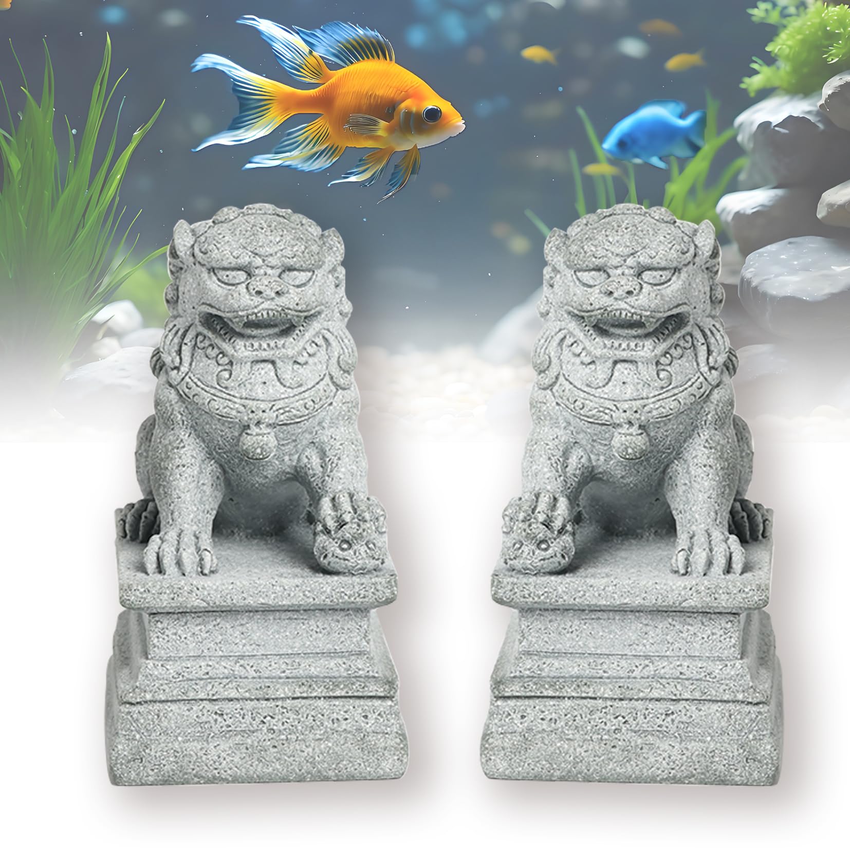 LIYAOLI betta tank decoration in sandstone offers a refined aesthetic accent.