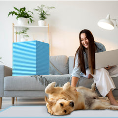 LIYINGSER extra large pad top layer with perforations speeding drying and reducing mess.