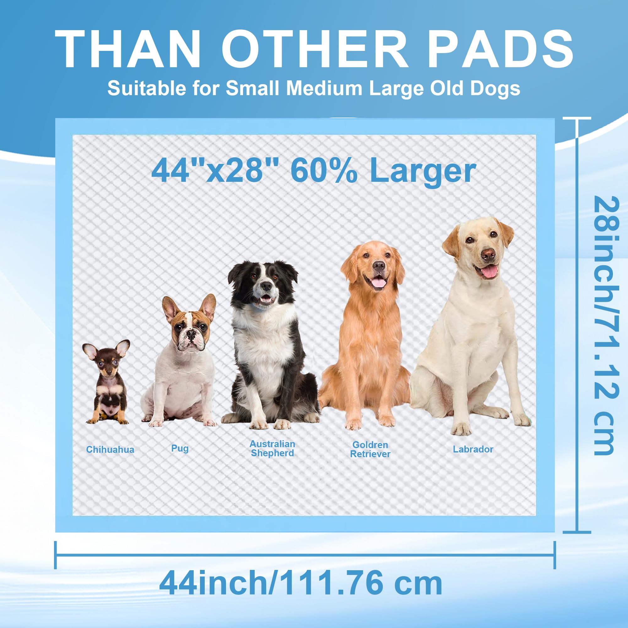 LIYINGSER puppy-pee-pads multi-pet use works for cats rabbits and more