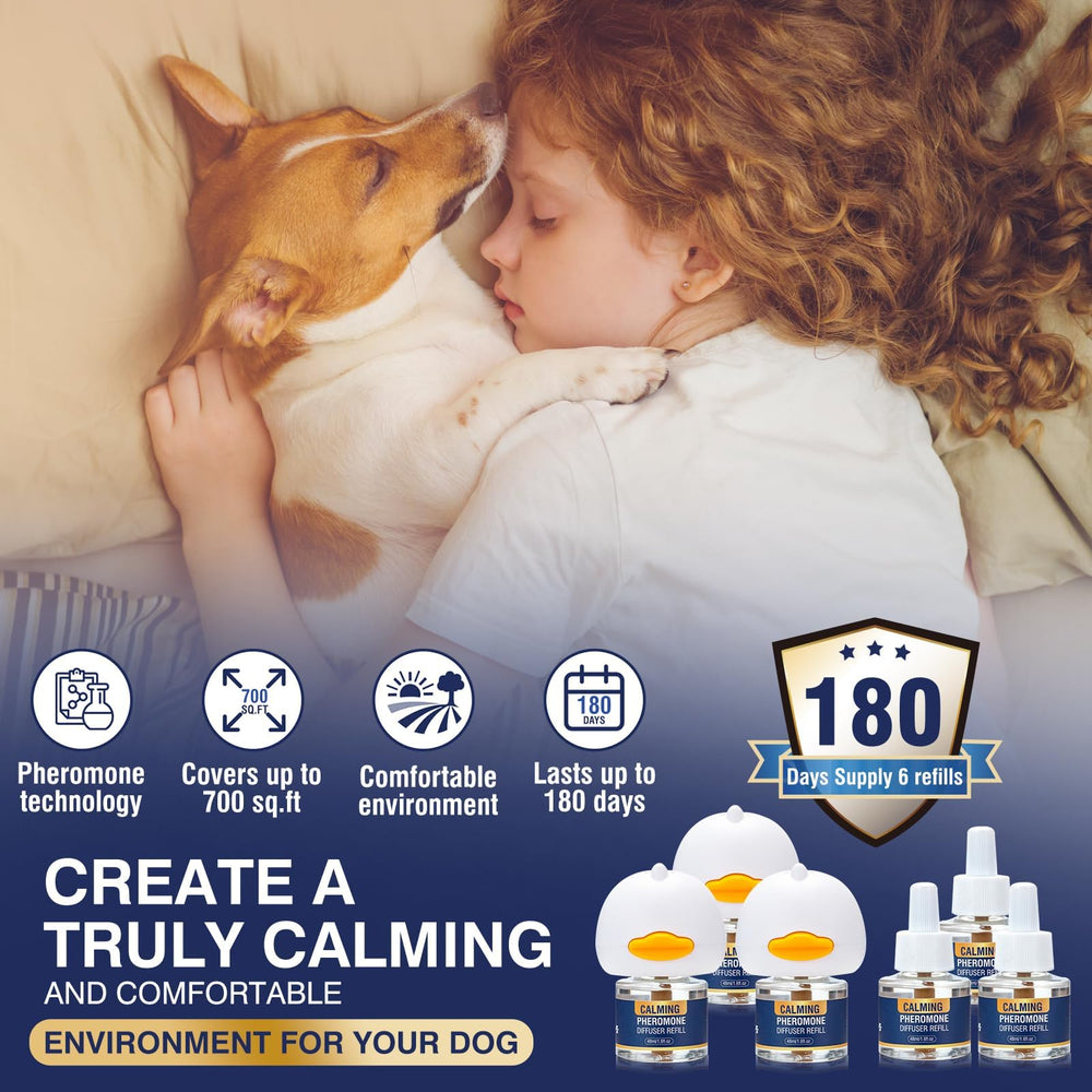 LKBHGF dog pheromone diffuser with 3 heads supports steady calm