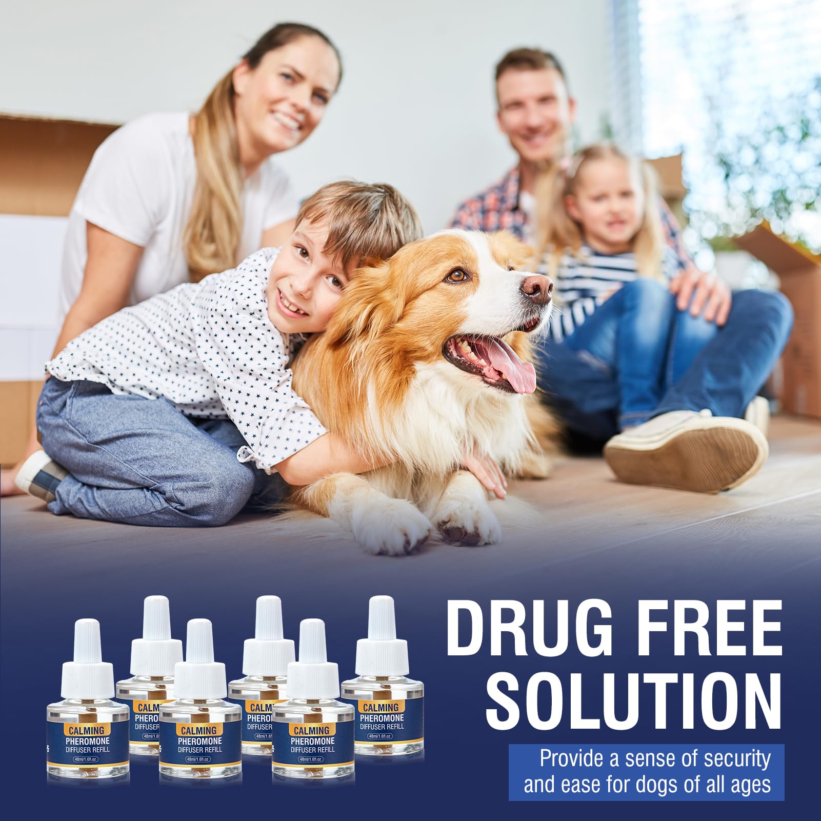 LKBHGF natural ingredients help relaxed nerves and comfortable dog sleep.