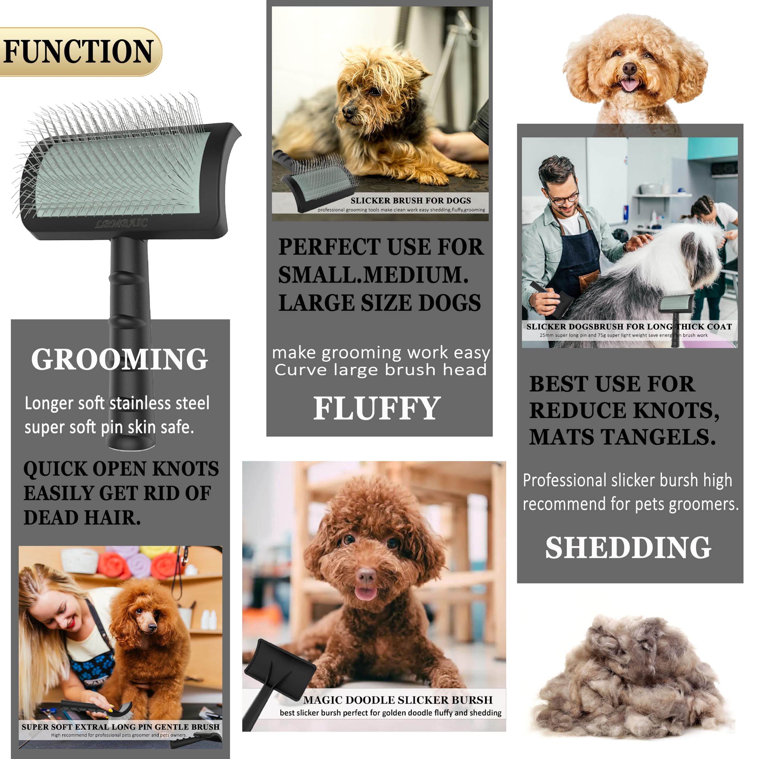 LBMBAIC tool easy to clean and maintain after grooming sessions