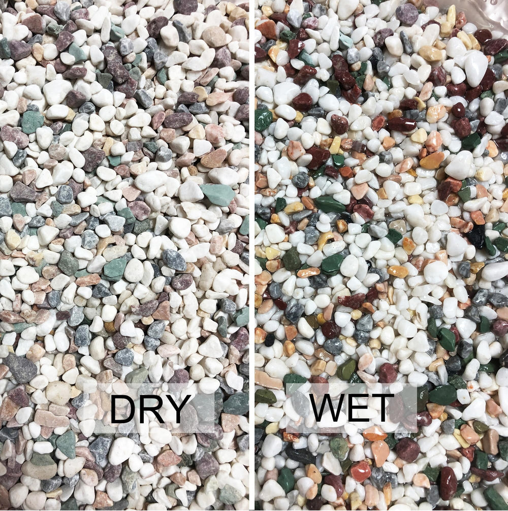 LMtonble river rocks aquarium gravel close-up highlights color variety and natural texture.
