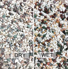 LMtonble river rocks aquarium gravel close-up highlights color variety and natural texture.