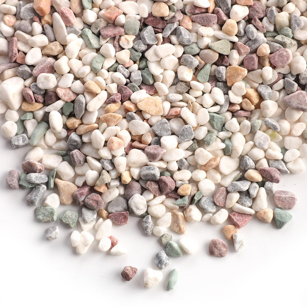 LMtonble river rocks vase fillers arranged for vibrant, long-lasting centerpiece accents.