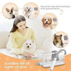 LMVVC low-noise design keeps pets calm while grooming at home.