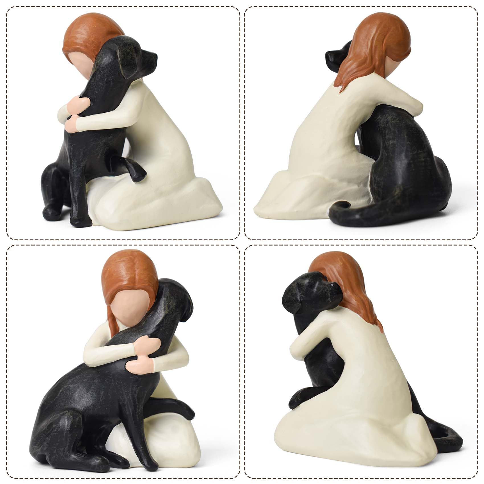 Lnrkai home decor dog figurine sits gracefully on shelves or mantels