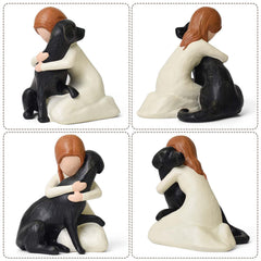Lnrkai home decor dog figurine sits gracefully on shelves or mantels