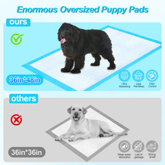 LNWJSRX extra-large puppy pad 36x48 provides room for big breeds.