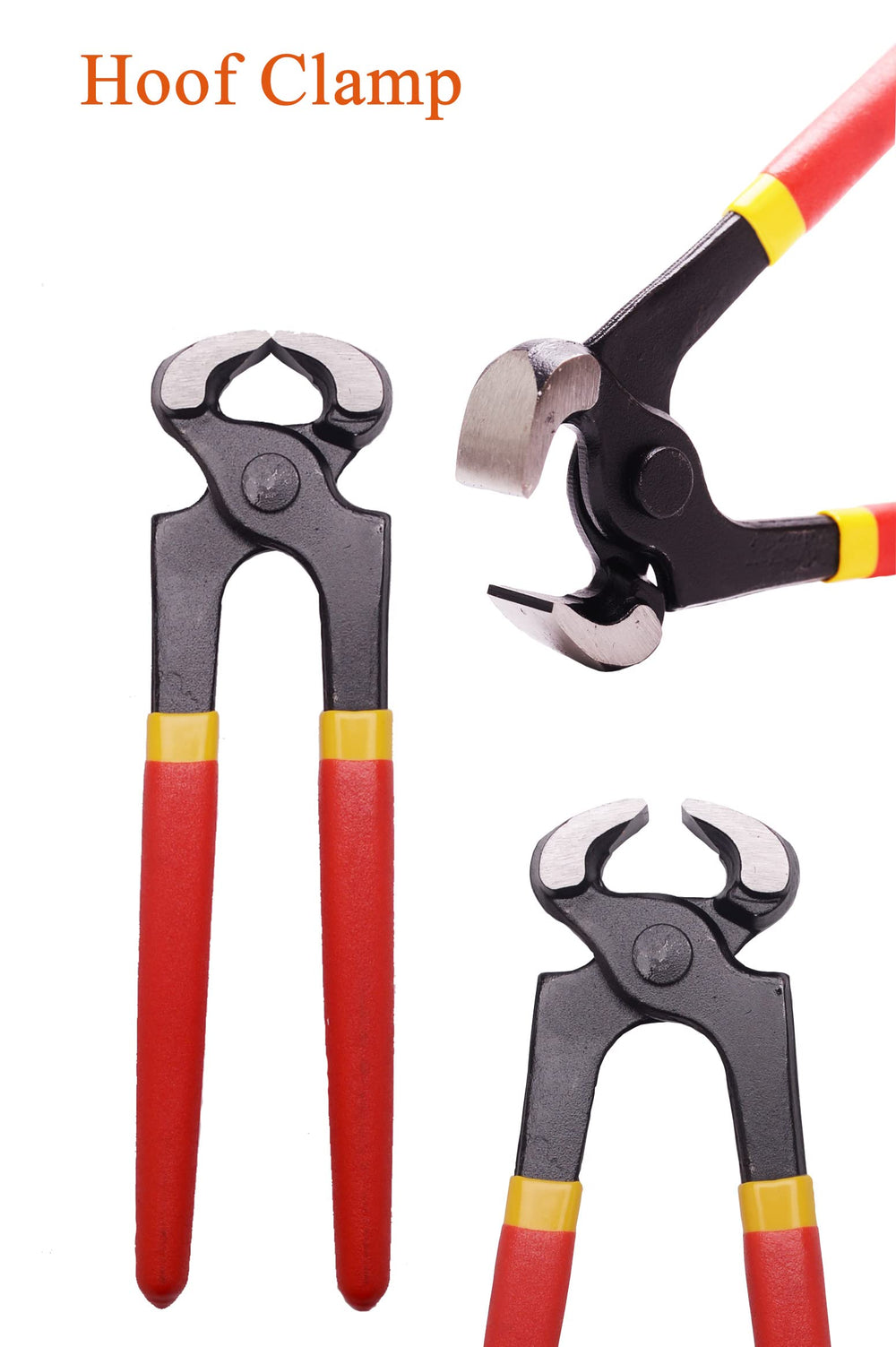Loaged hoof hook tool provides leverage for precise trimming on small hooves.