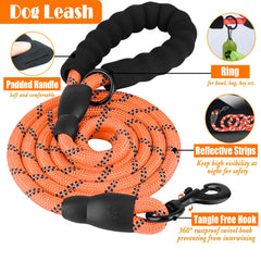 LOBEVE portable dog bowl orange collapsible design for mess-free outings.