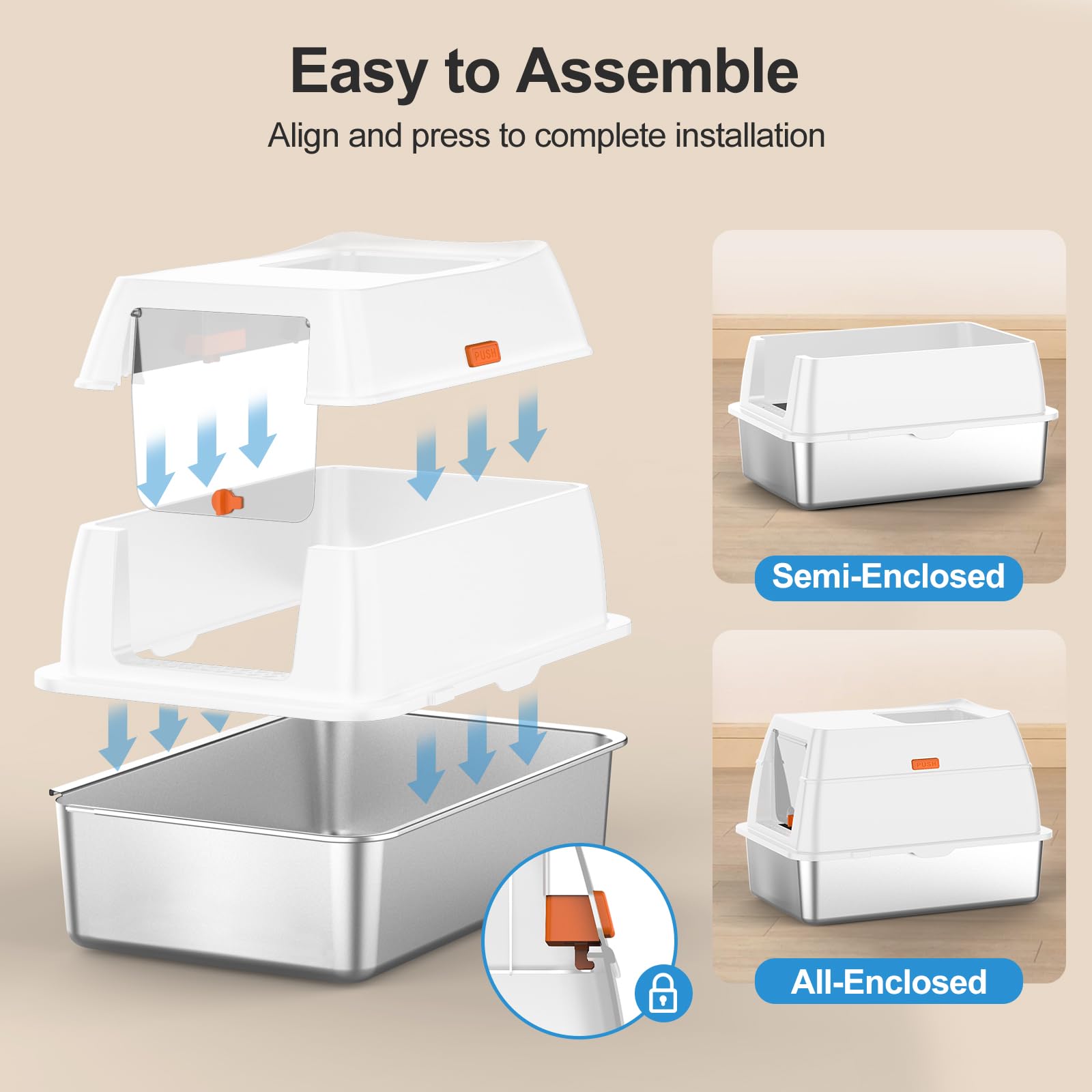 Lobeve dual purpose scoop image illustrates quick cleanup and waste disposal