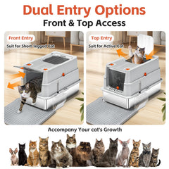 Lobeve stainless steel litter mat helps trap scatter for cleaner floors and simpler maintenance.