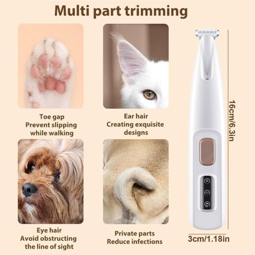 Lobuobi Petior Paw Trimmer eyes detail demonstrates safe grooming around eyes.