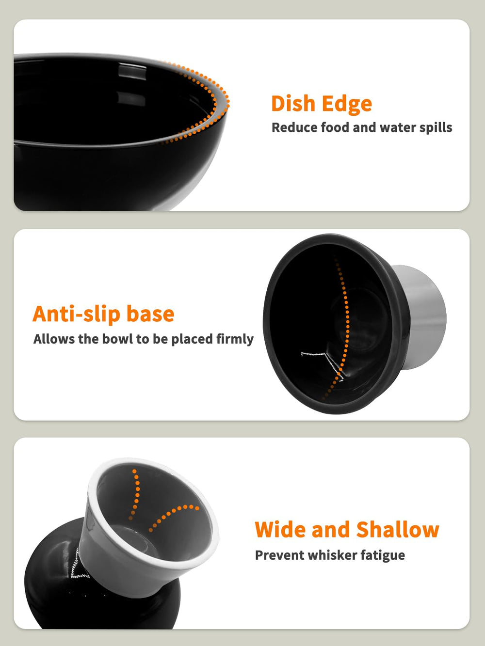 LoeJan porcelain black bowls are lead-free and dishwasher-safe.