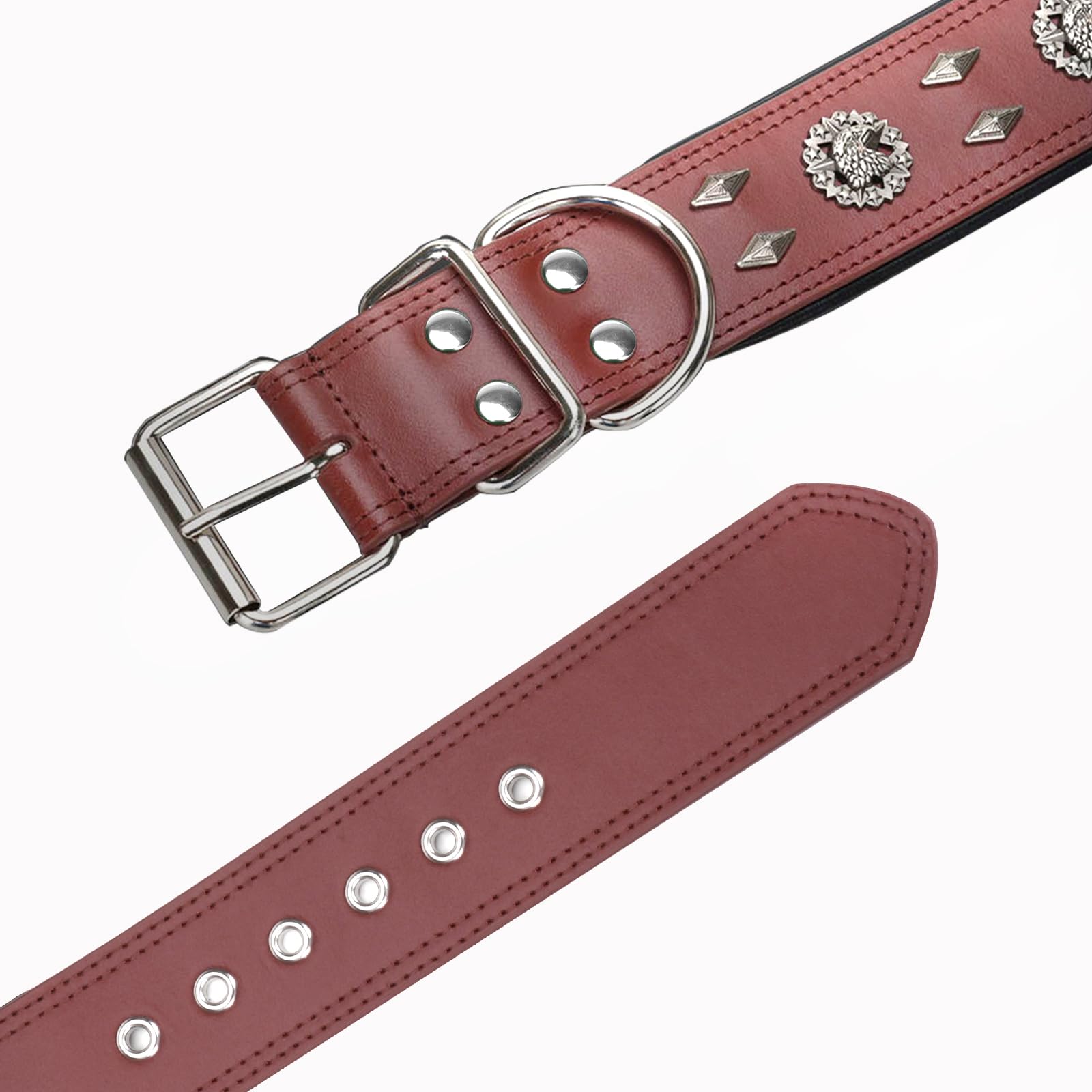 LOIIHEII polished zinc alloy buckles provide rust-proof, stylish hardware.