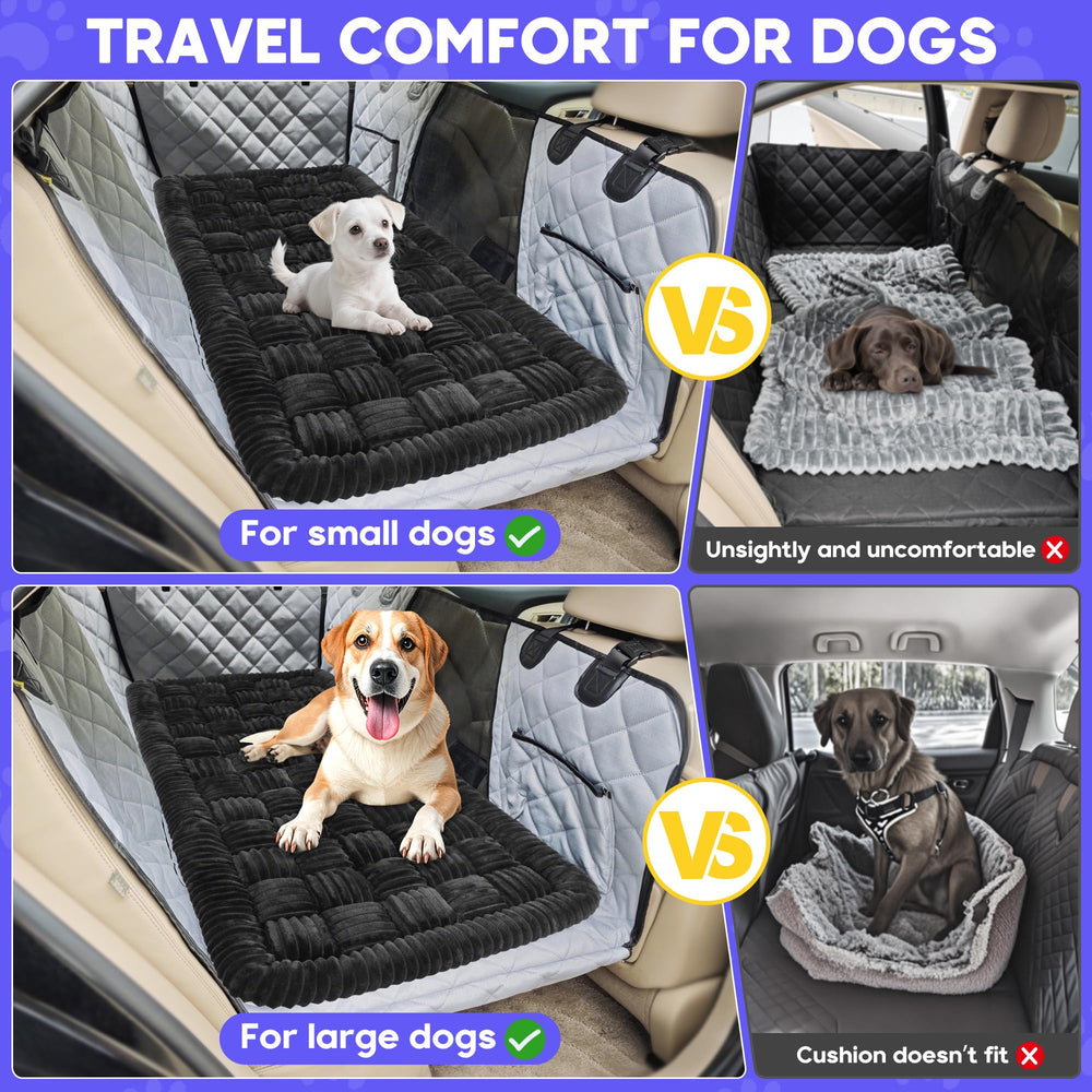 Loiion dog car bed mat durable easy-clean design simplifies maintenance after adventures.