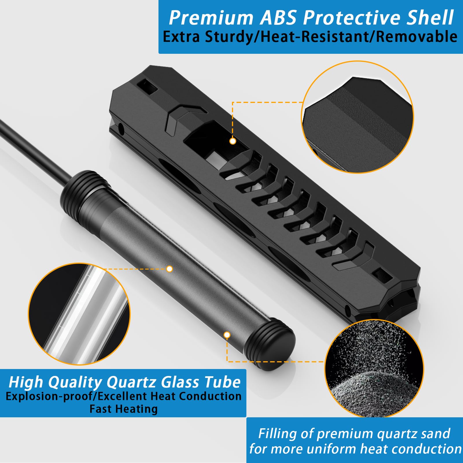 Lokgd aquarium heater in tank setup for practical use