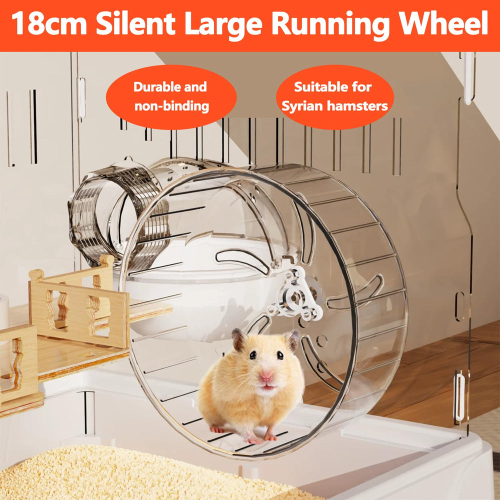 LOLLBIRD cage ventilation slots promote fresh air circulation for active hamsters.