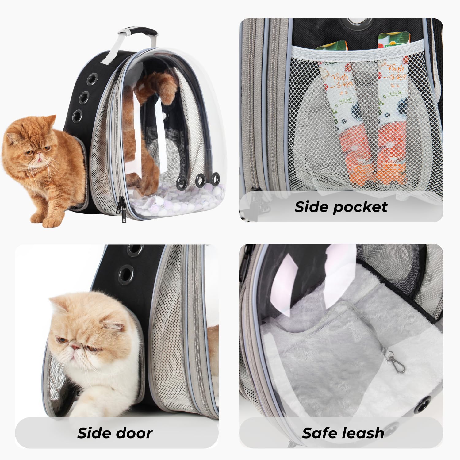 Lollimeow all-season comfort duo with hard base and plush blanket.
