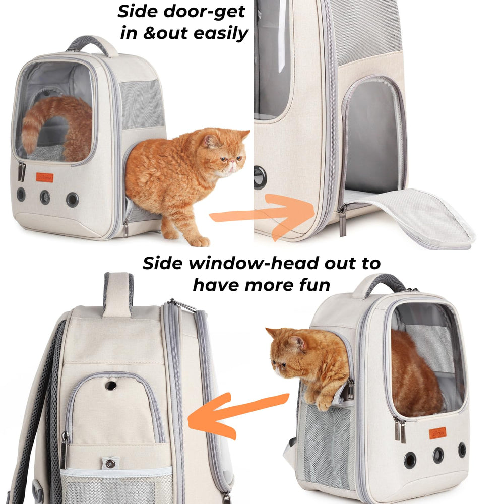 LOLLIMEOW dual cushions keep pets cozy with mat and blanket for comfortable journeys