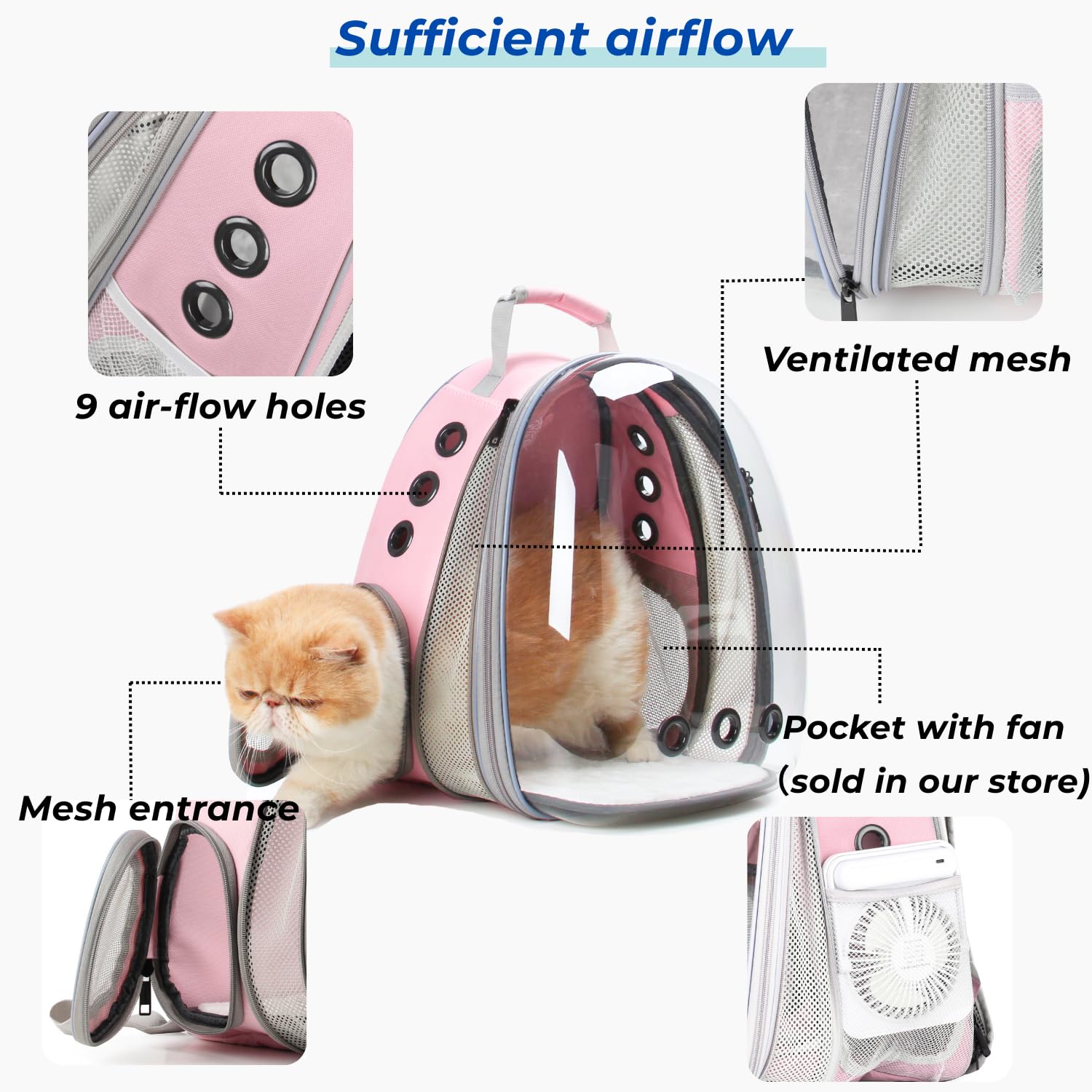 LOLLIMEOW expandable backpack setup increases interior space for comfort on adventures.