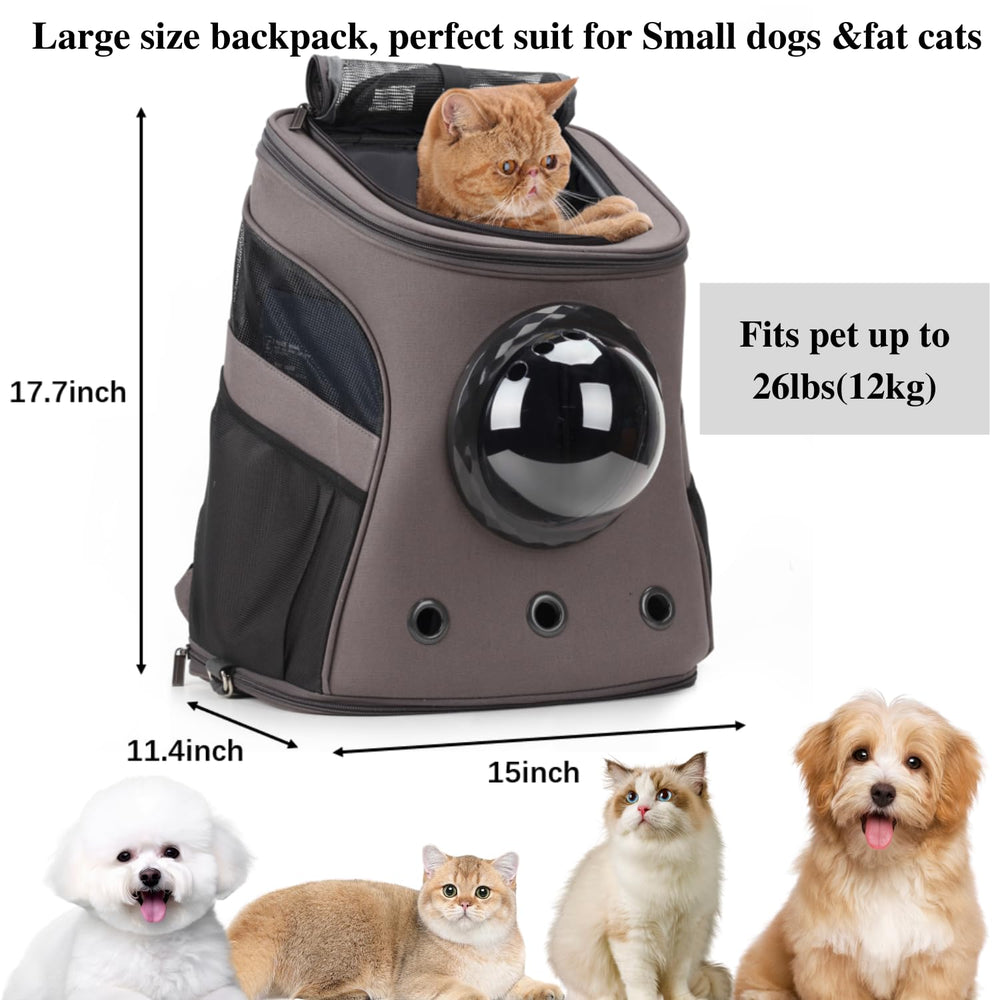 LOLLIMEOW carrier backpack offers three ventilation holes for fresh air
