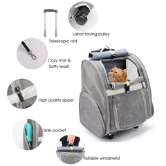 Lollimeow pet carrier ventilated mesh keeps pets comfortable