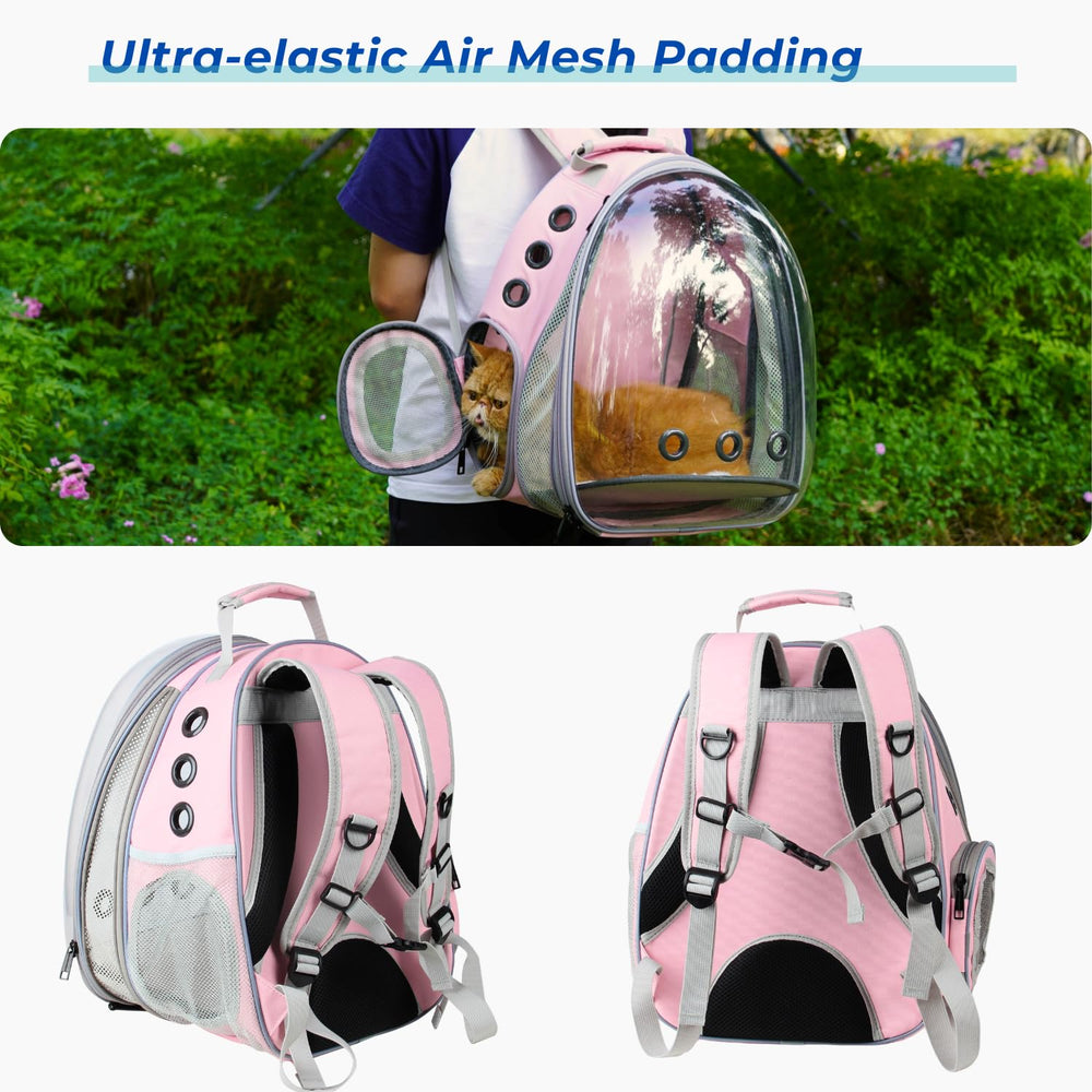 LOLLIMEOW travel pocket keeps treats and bowls within easy reach.
