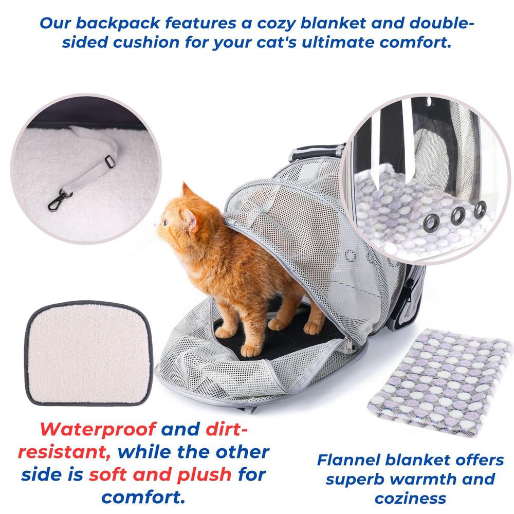Lollimeow ventilation with nine vents and mesh panels keeps temperature comfortable