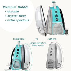 LOLLIMEOW ventilation system keeps air flowing for warm-weather journeys.