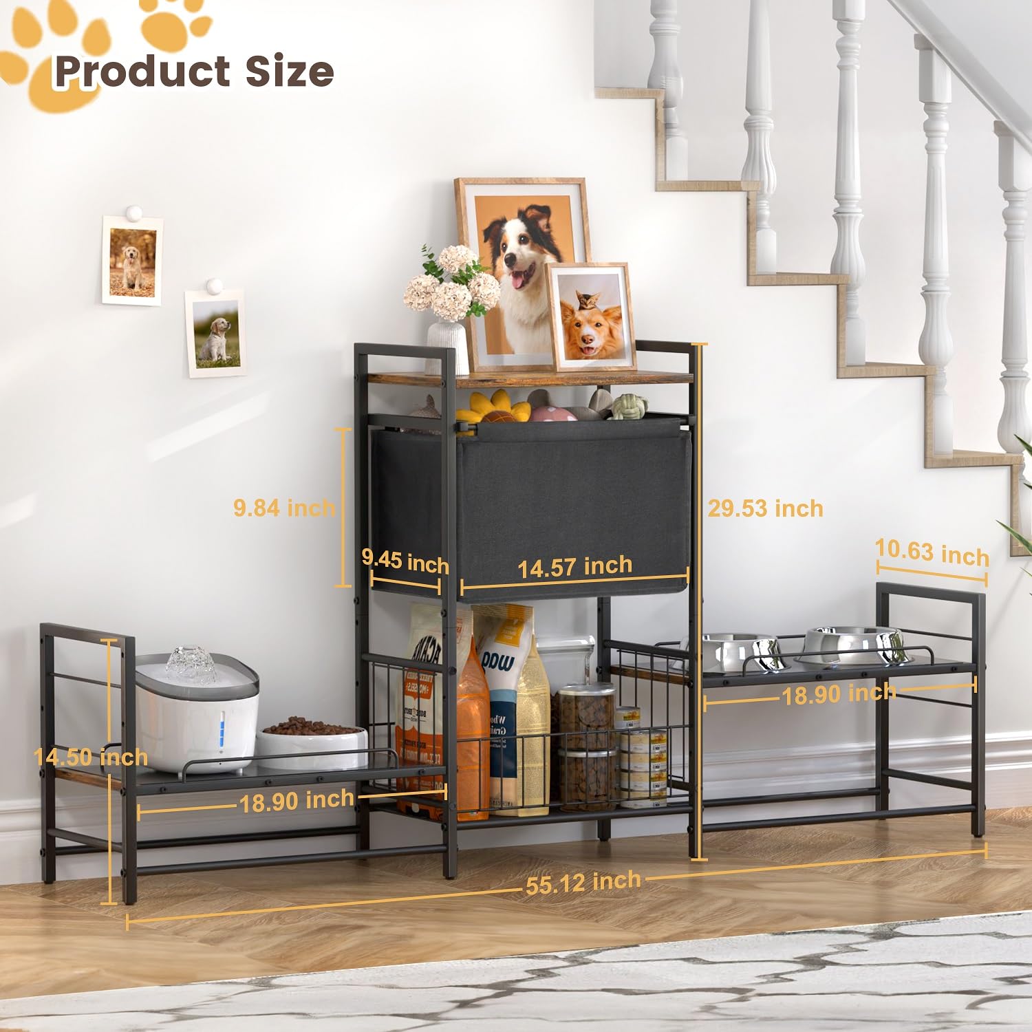 Lomivra easy-clean design with anti-slip mat simplifies mealtime cleanup.