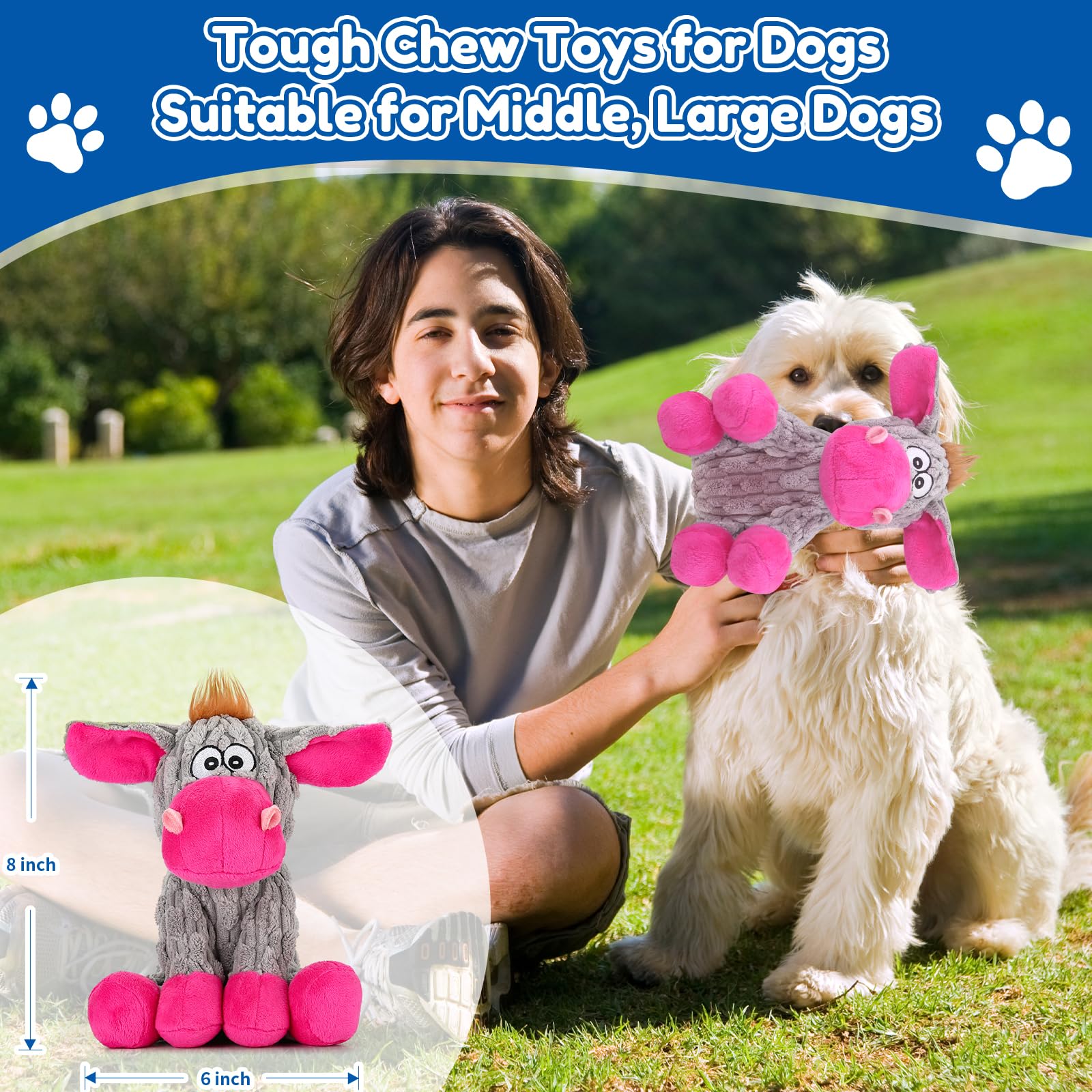 Loncoldy regalo perfecto para perros grandes, estimula juego activo.