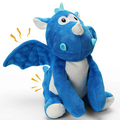loncoldy plush dog toy dinosaur tough chew for active play and cuddling