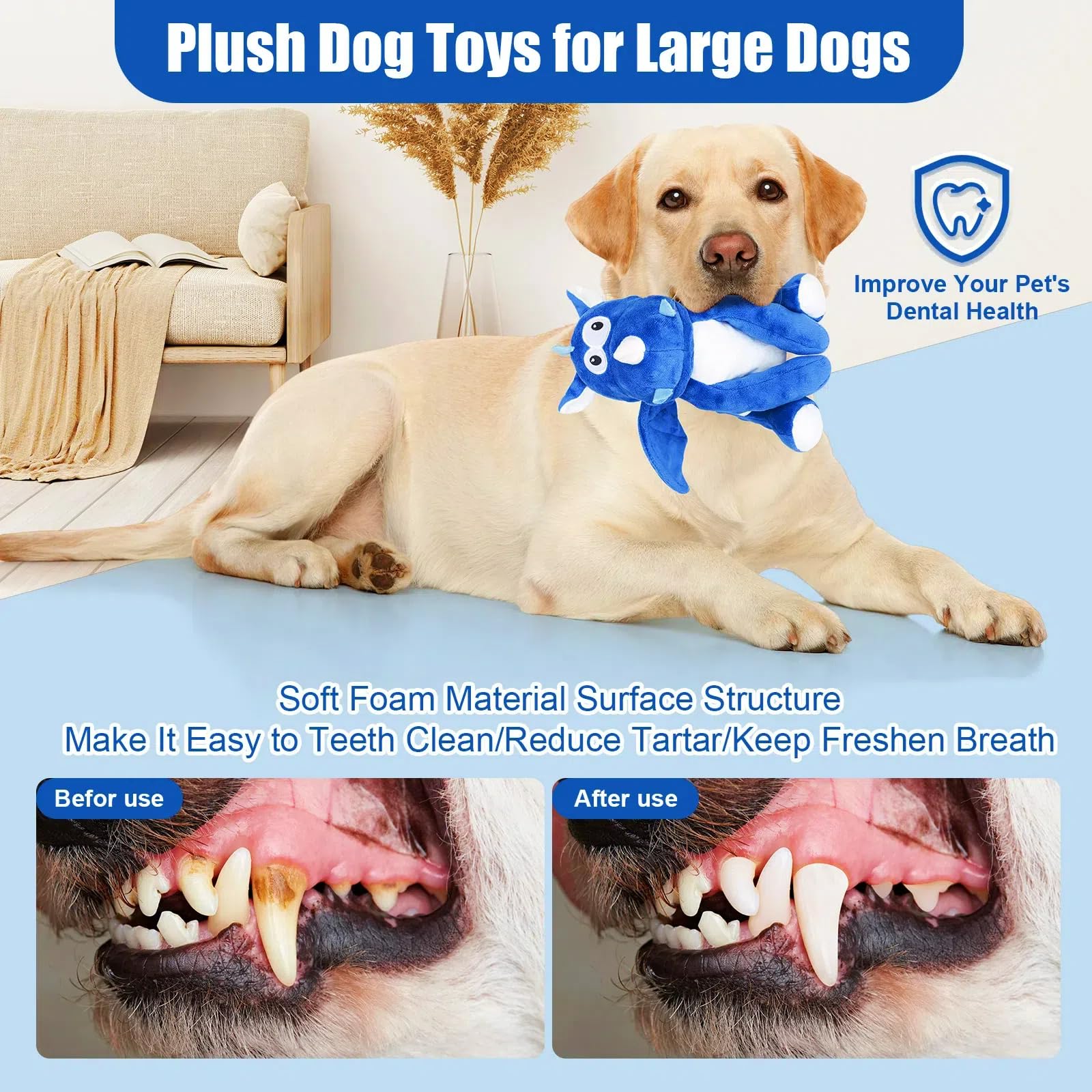 loncoldy plush toy interactive design to keep dogs busy during play