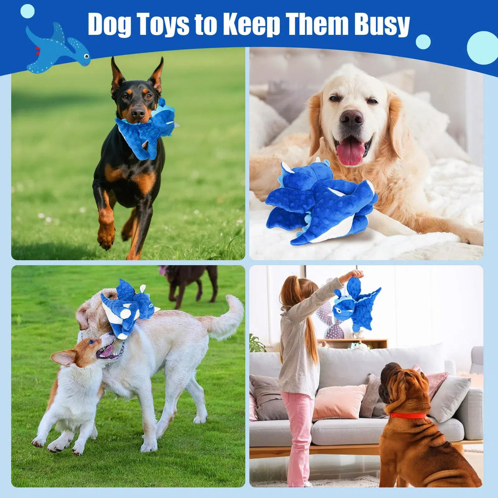 loncoldy plush dog toy designed for large breeds—durable yet soft