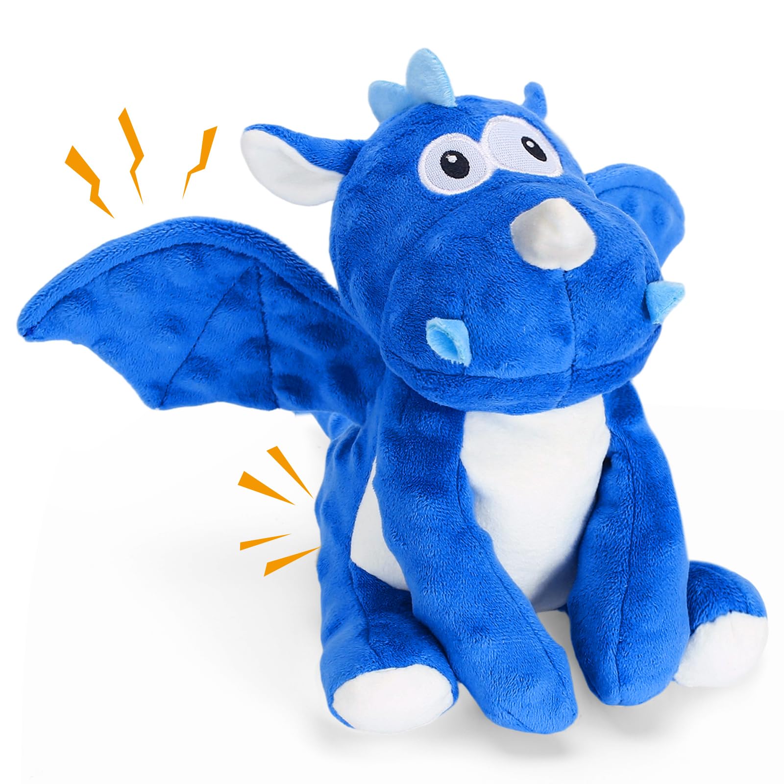 loncoldy plush dog toy squeak-and-crinkle invites playful interaction and focus