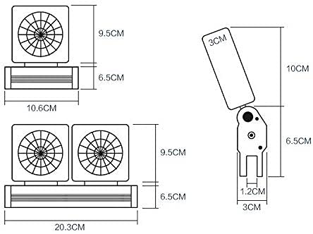 LONDAFISH aquarium chillers clip clamp design shows secure mounting for 12mm rims.