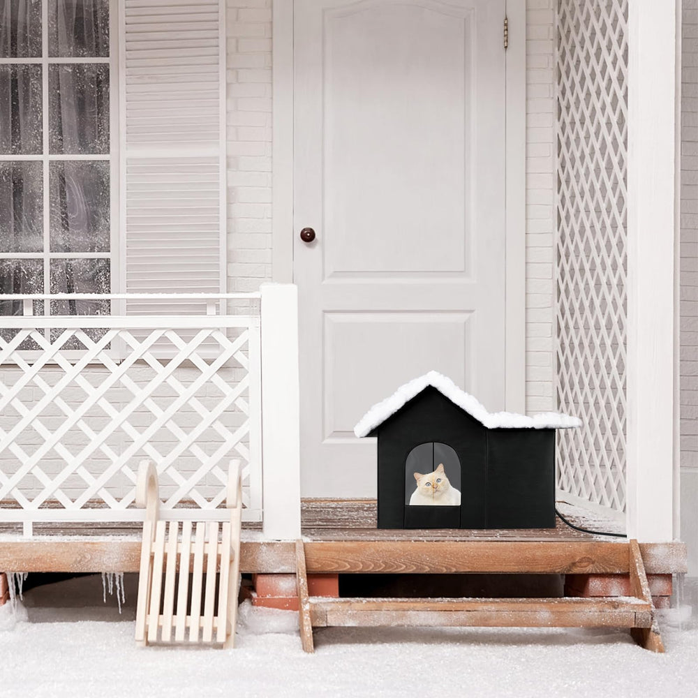 Lonepetu weatherproof cat house wipe clean surface for quick maintenance