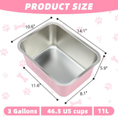 Lonepetu stainless-steel bowl closeup highlights rust-resistant, durable construction ideal for daily use.