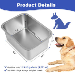 Lonepetu stainless-steel-dog-bowl mirror-polished finish resists dents and is easy to clean.