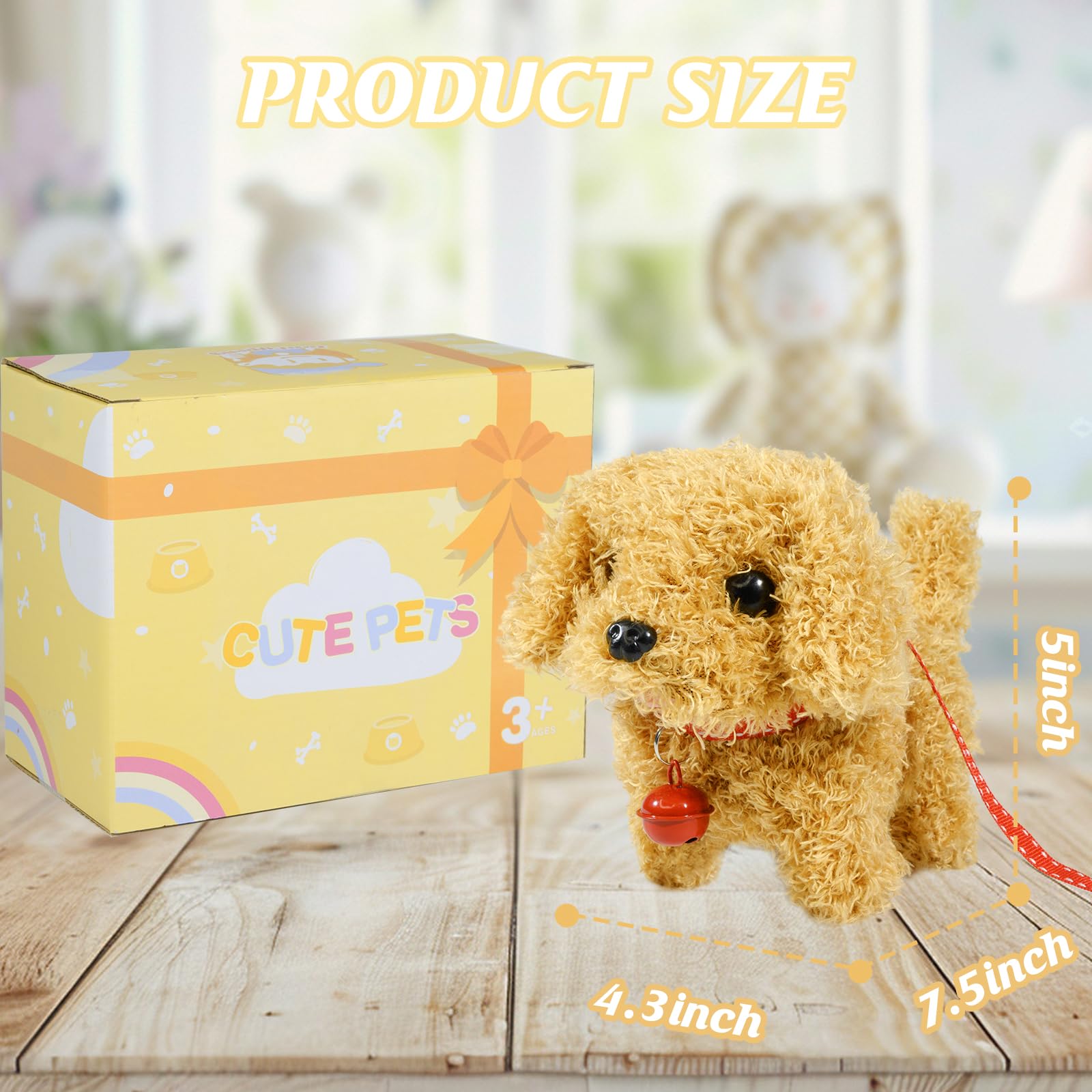 Lonfypeng gift-for-kids plush dog toy suitable for birthdays and holidays.