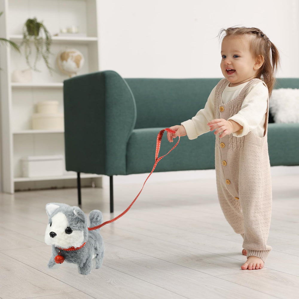 Lonfypeng plush dog toy battery-compartment access for easy setup.