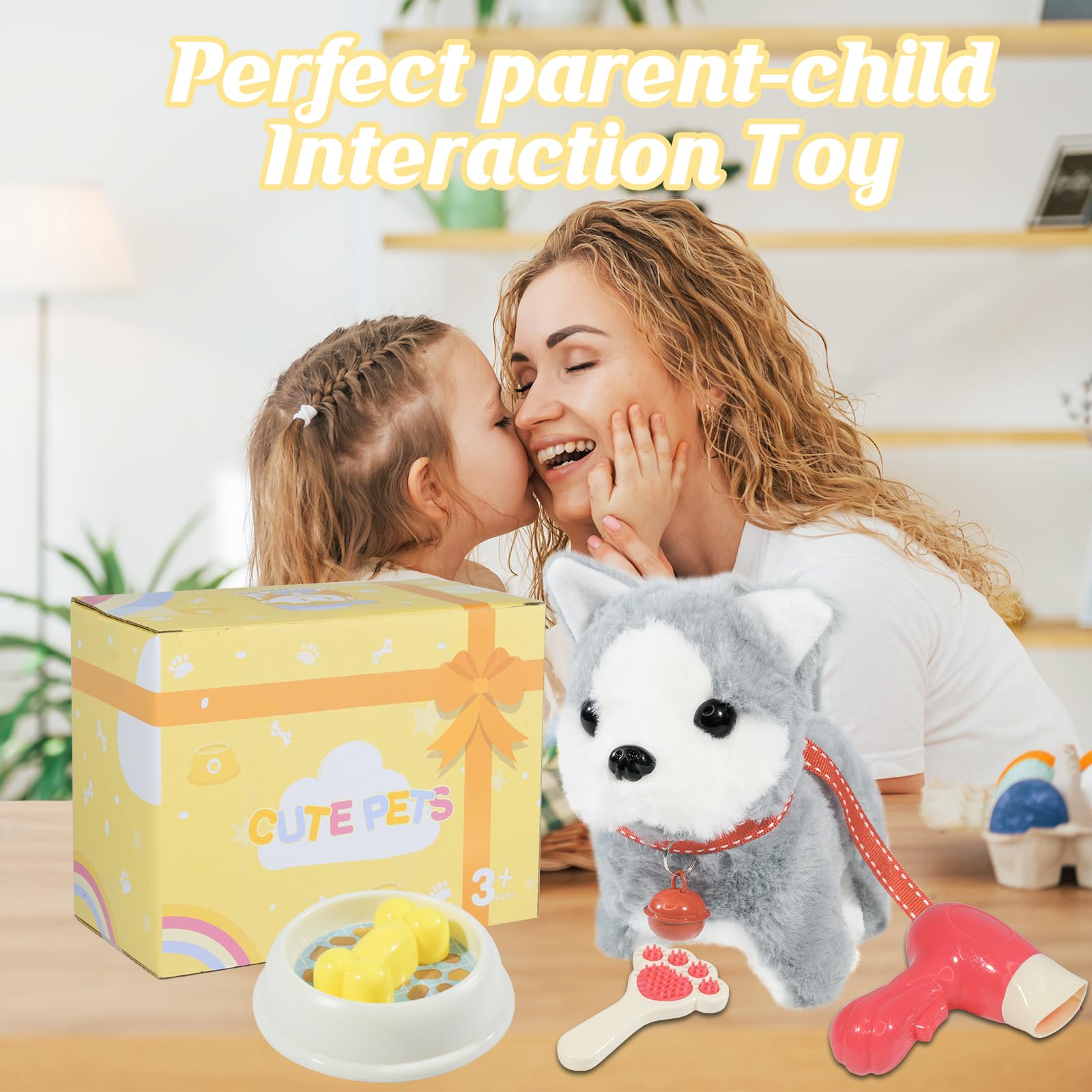 Lonfypeng plush dog toy is gift-ready for birthdays and holidays.
