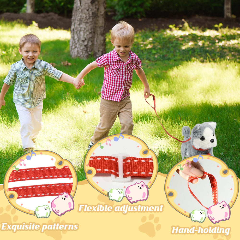 Lonfypeng plush dog toy uses soft material for gentle cuddling.